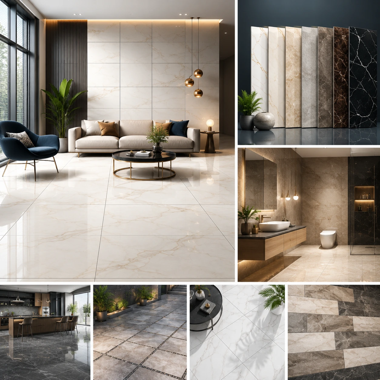 Tiles and surface products